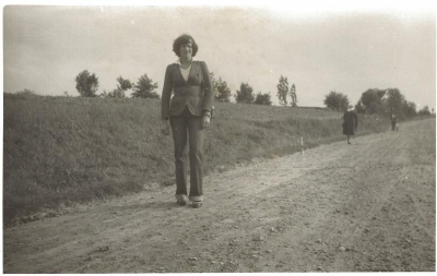 Droga powiatowa Jodłowa - Wisowa 1970r.