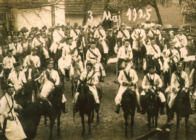 Parada 3-cio Majowa Ułanów z Jodłowej 1925r.