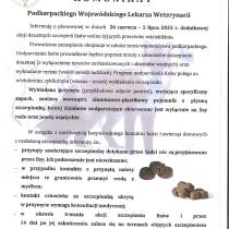 Komunikat Podkarpackiego Wojewódzkiego Lekarza Weterynarii o dodatkowej akcji szczepień lisów