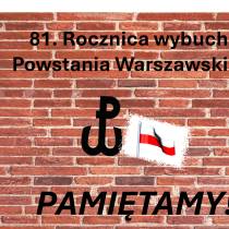 81. rocznica Powstania Warszawskiego