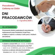 Zapraszamy na DNI PRACODAWCÓW grudzień 2025