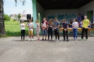 Spotkanie przy grillu uczniów trzecich klas gimnazjum z uczniami Zespołu Szkół w Jodłowej