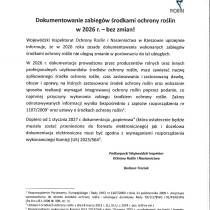 Dokumentowanie zabiegów środkami ochrony roślin w 2026 roku - bez zmian!