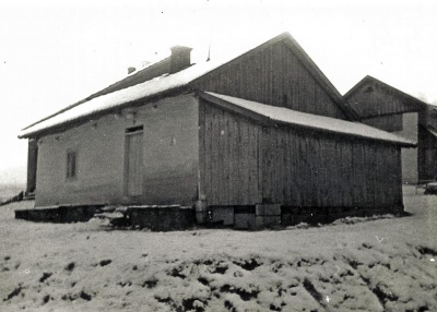 Dom przy drodze na Wisową 1974r.